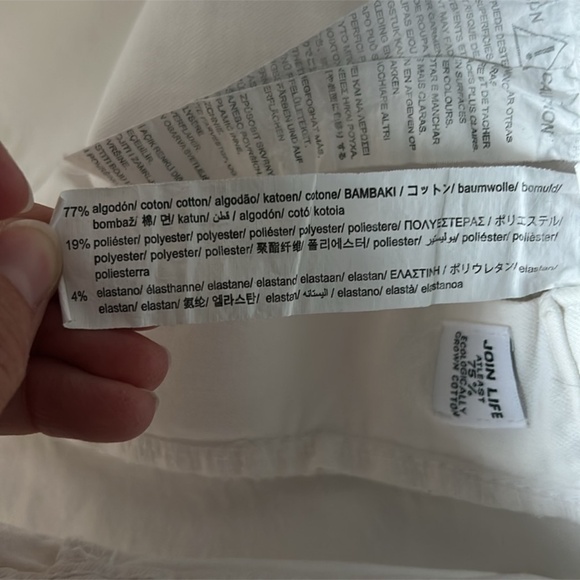 Zara pants , size USA 2, 77% cotton 19% polyester 4% elastin - Picture 9 of 9